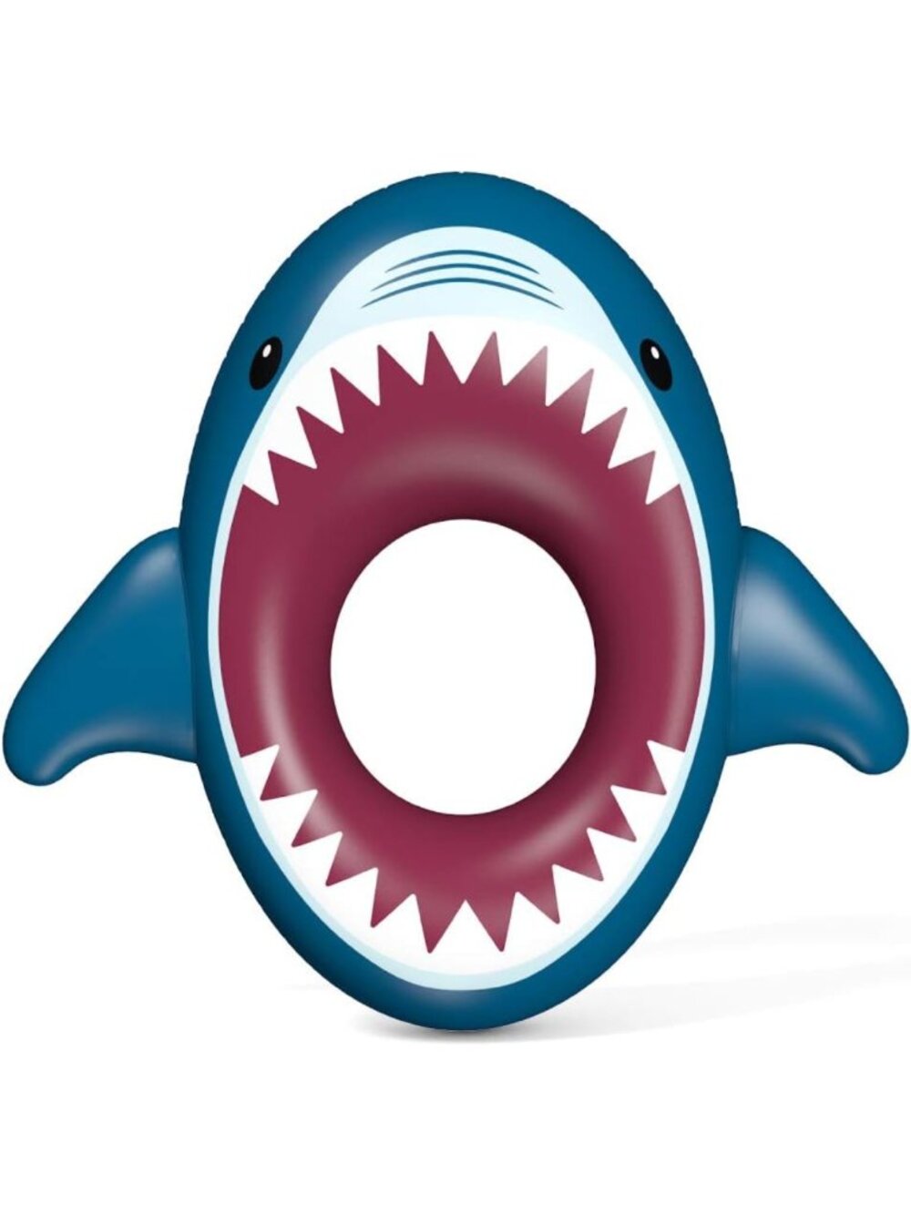 Inflatable Shark Pool Float - Fun Summer Beach Raft for Kids & Adults, Water